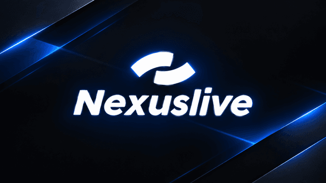 Nexuslive logo on a dark background with blue light accents
